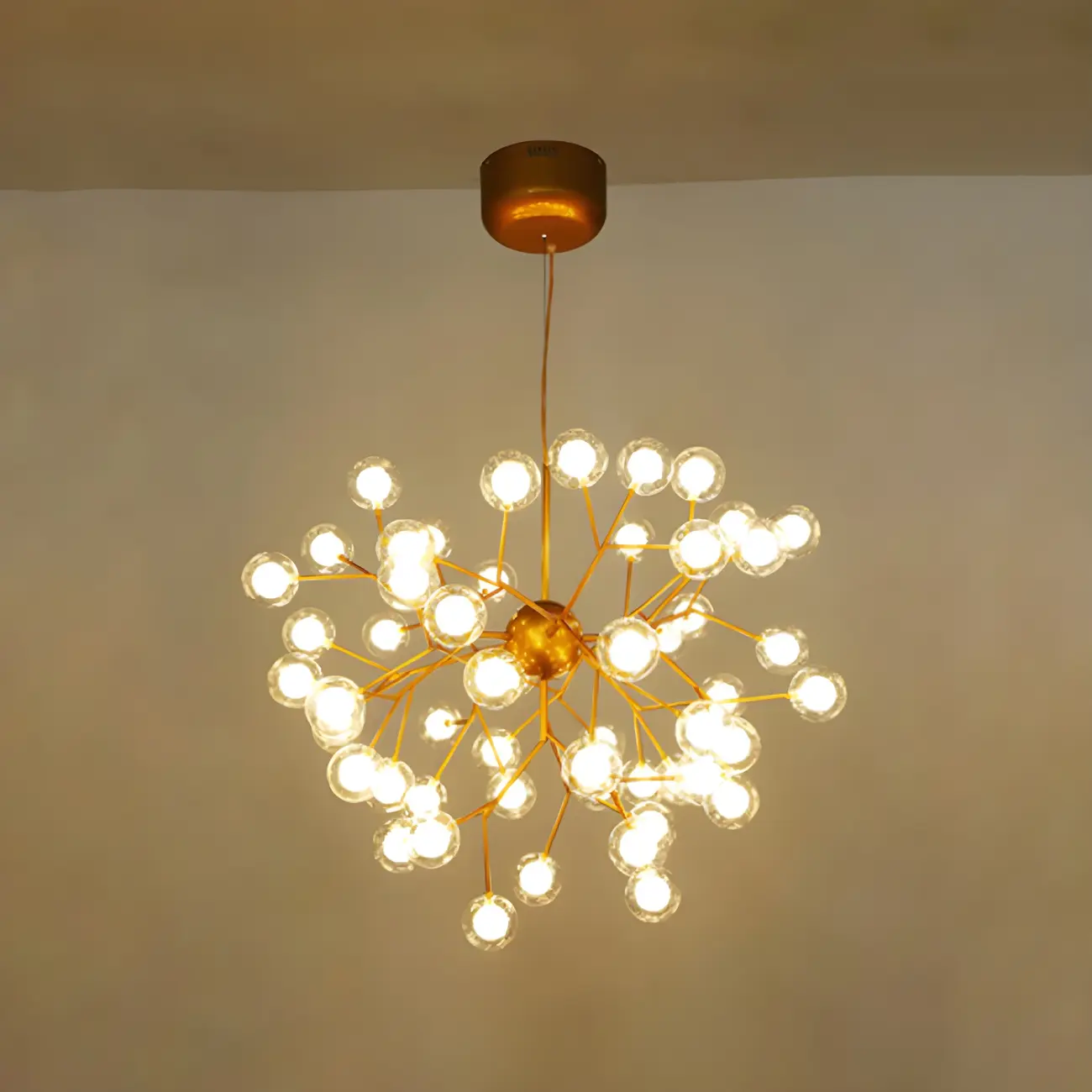 Adjustable Modern Globe Glass Sputnik Chandelier