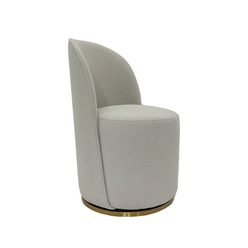 Boucle Swivel Dining Chair, Set of 2