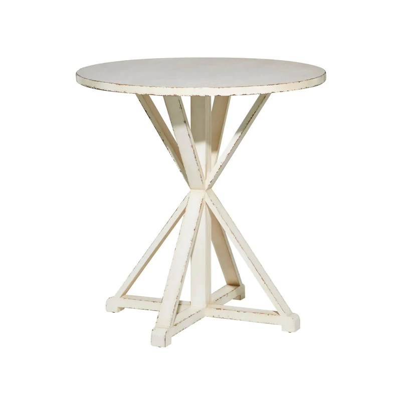 Wood Accent Table - White or Brown - Roche River Decor