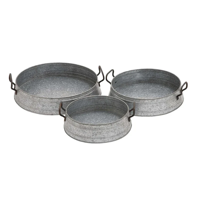 Metal Tray - Set of 3 - Roche River Decor