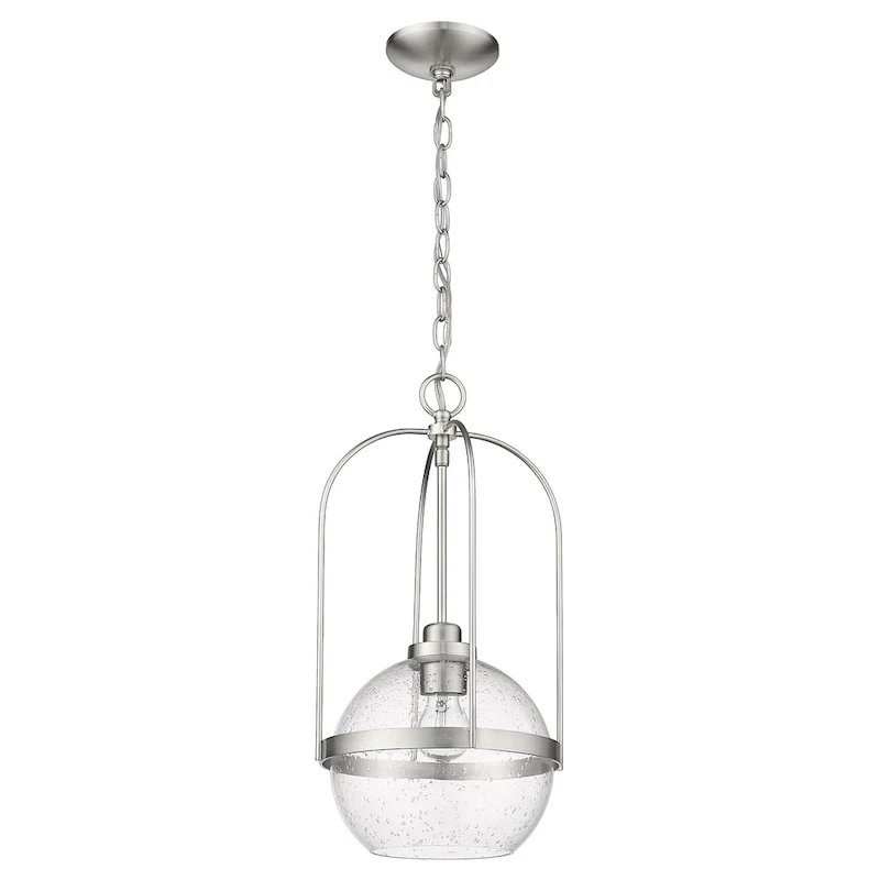 Devonshire 1-light Pendant w/ Clear Seeded Glass