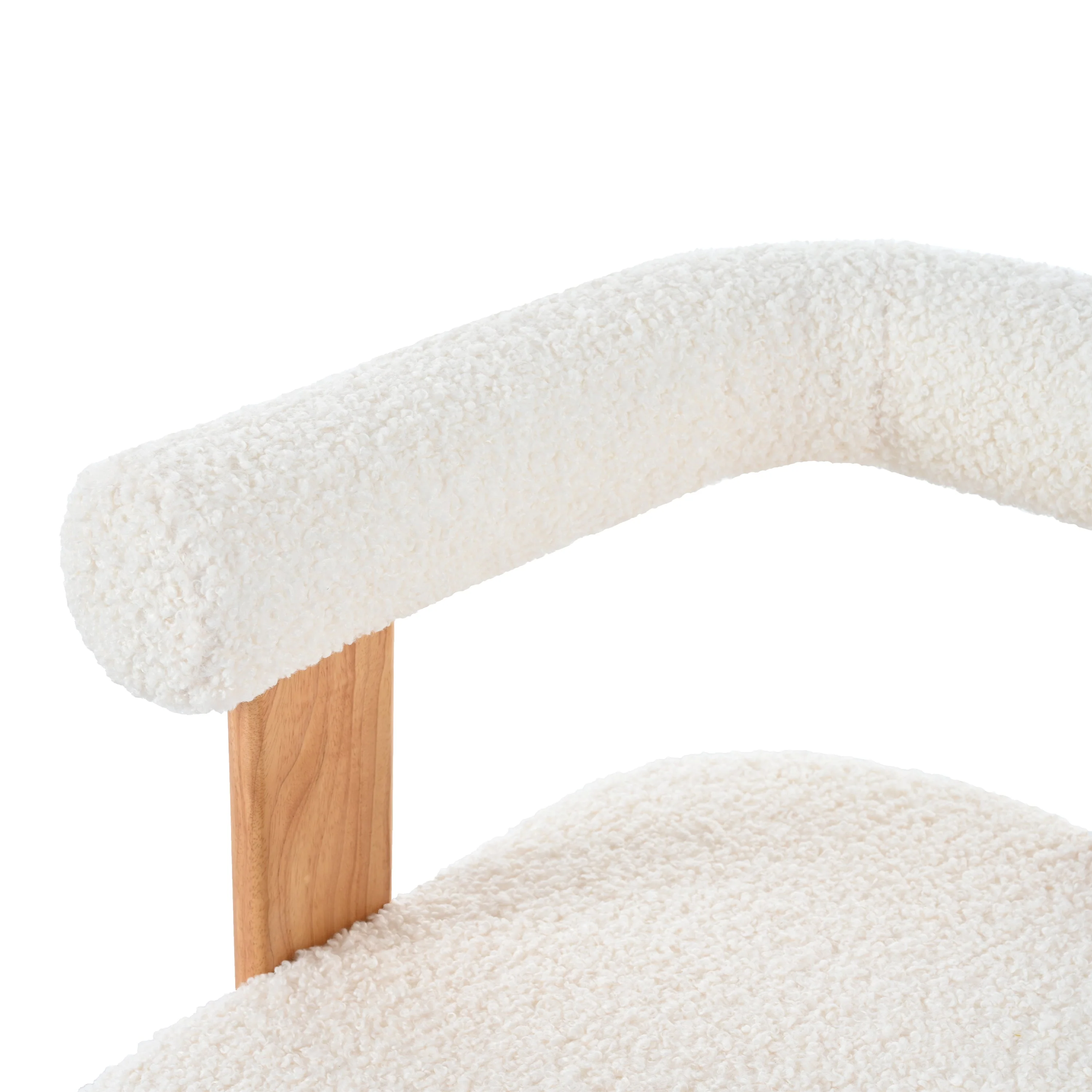 Walker Edison | Boucle Barrel Accent Chair