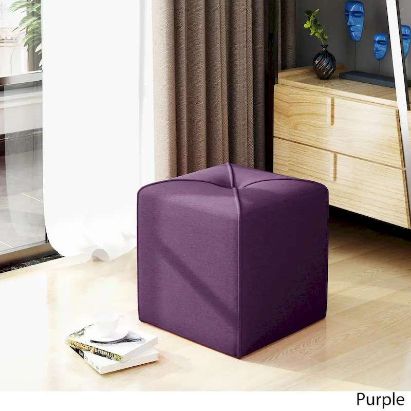 Kenyon Fabric Square Ottoman by Christopher Knight Home