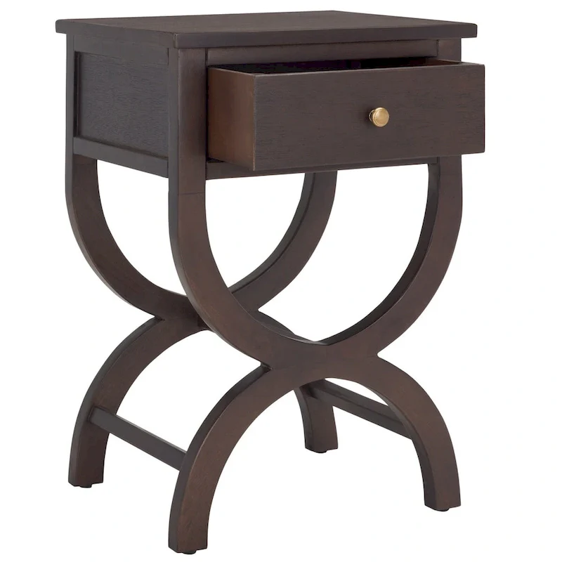 SAFAVIEH Liller 1-Drawer Accent Table Nightstand (Fully Assembled) - 18 W x 15 D x 27 H - 18Wx15Dx27H