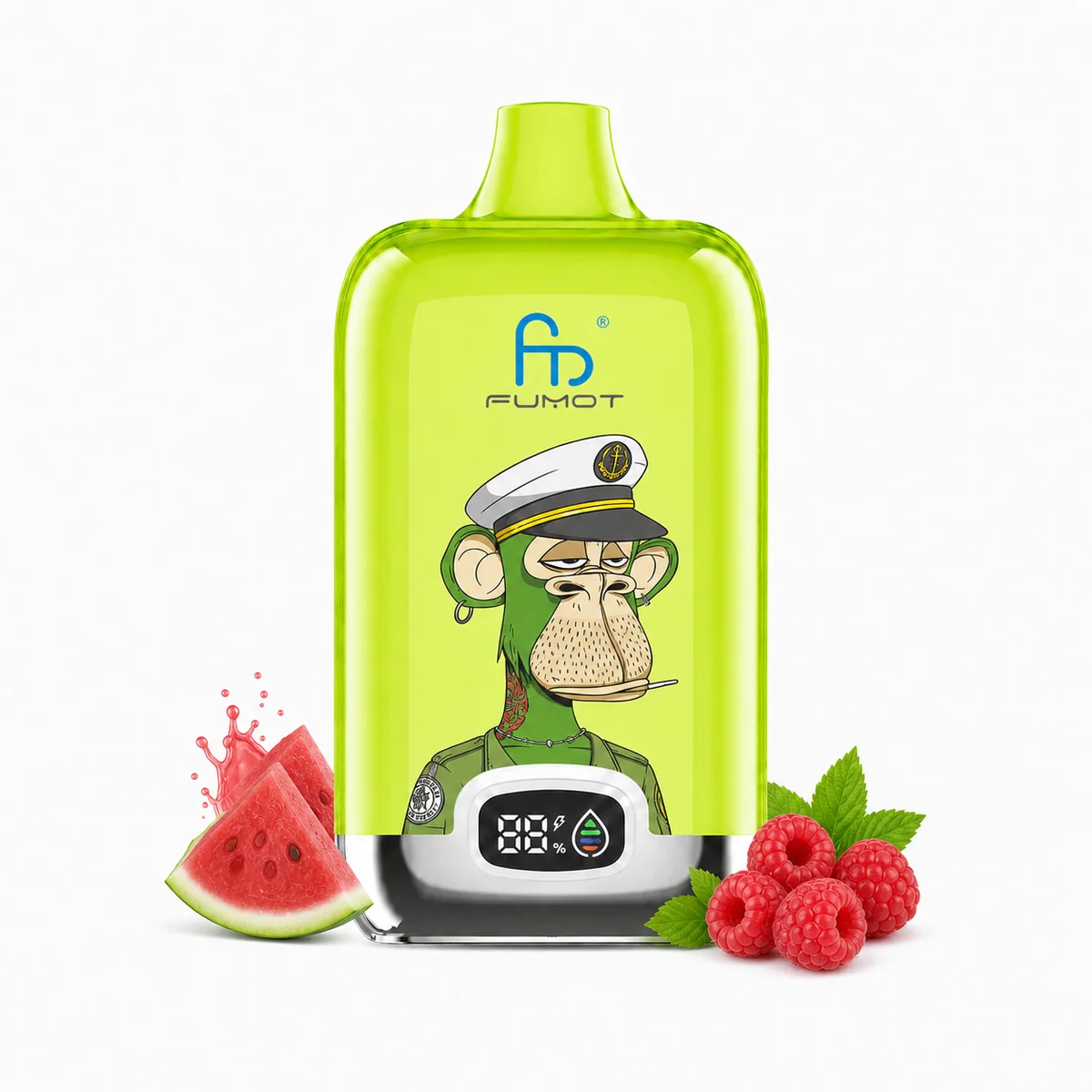 Fumot Digital Box 12000 Raspberry Watermelon – Einweg-Vape, Produktansicht