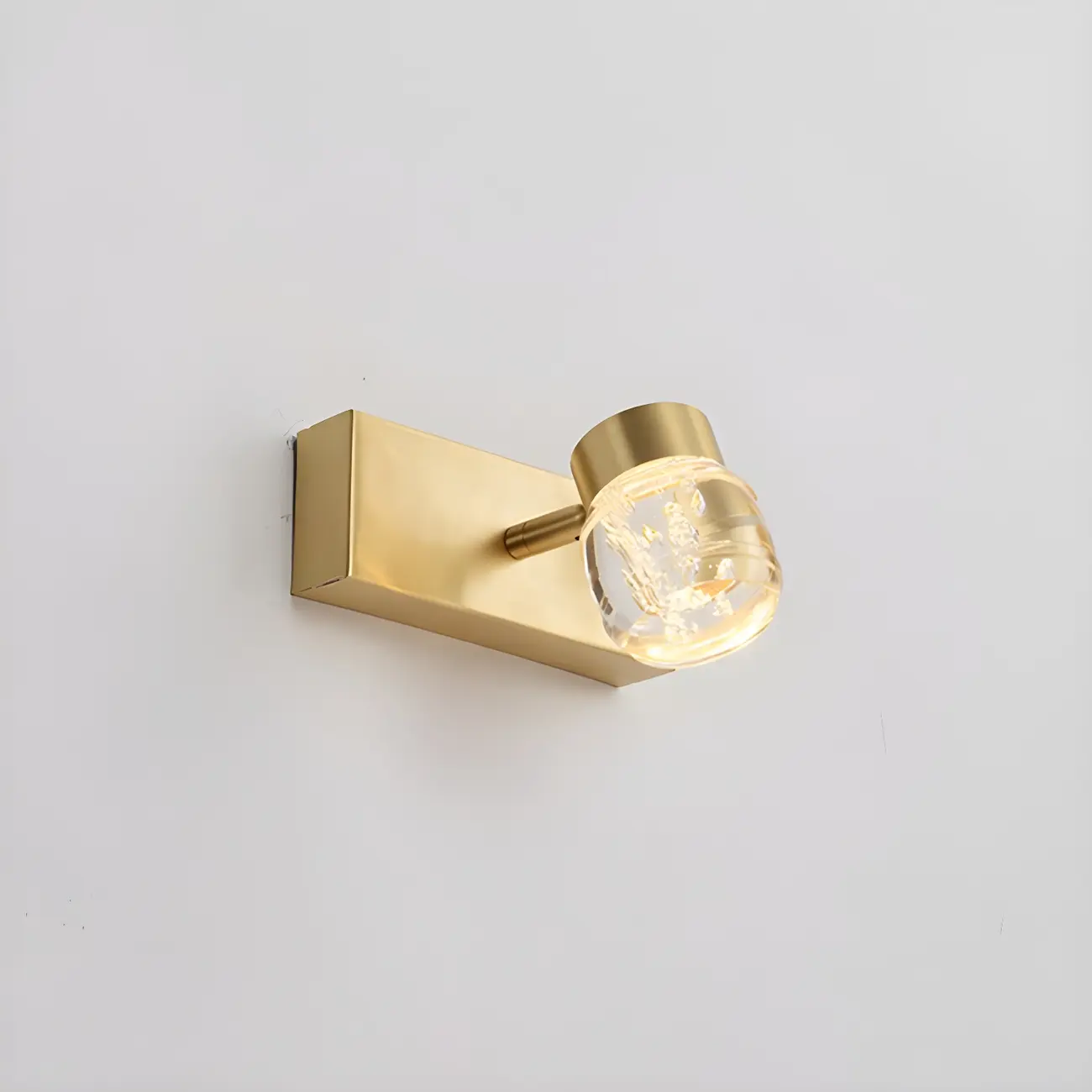 Modern Gold Metal Bathroom Vanity Light