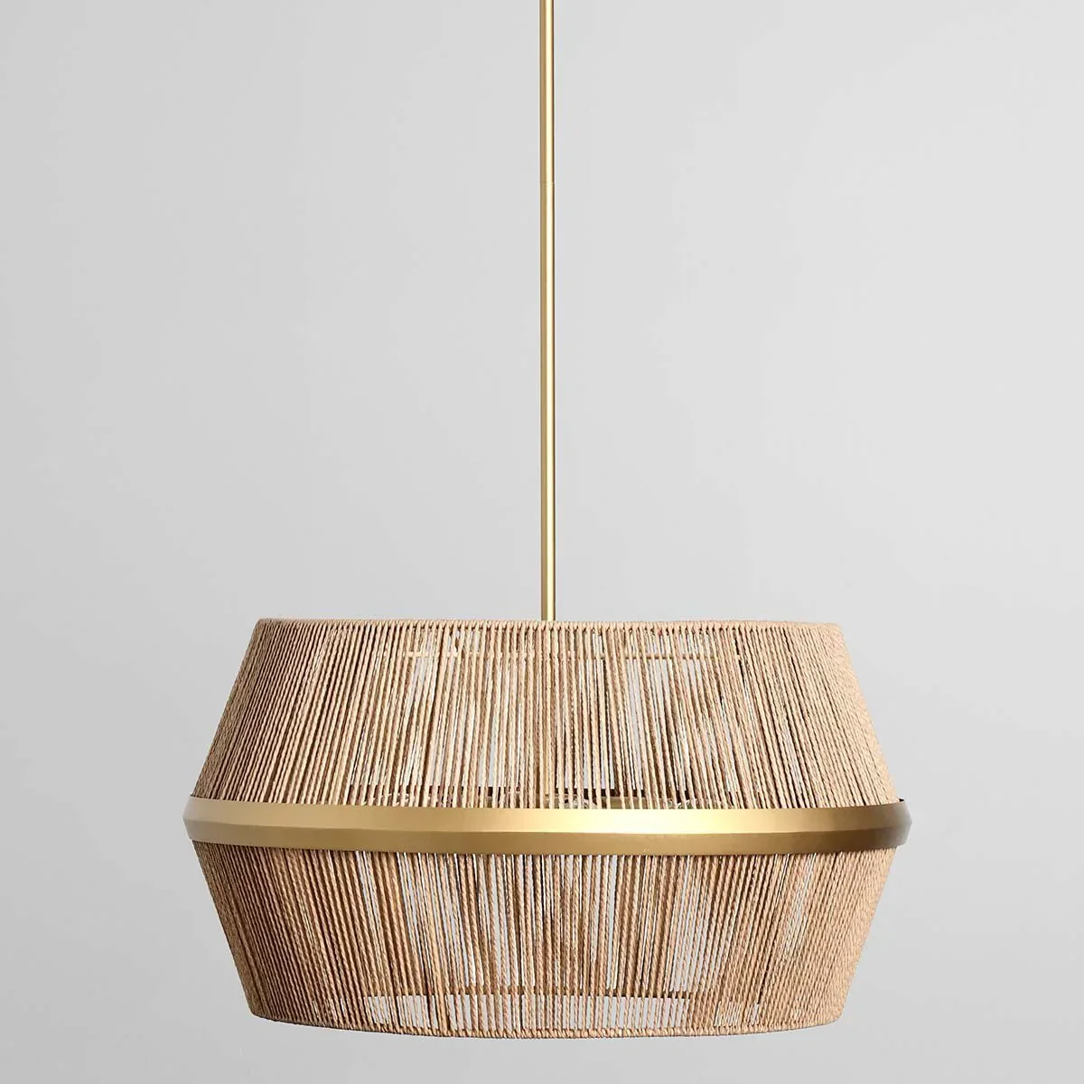 Wendy Rattan Round Chandelier