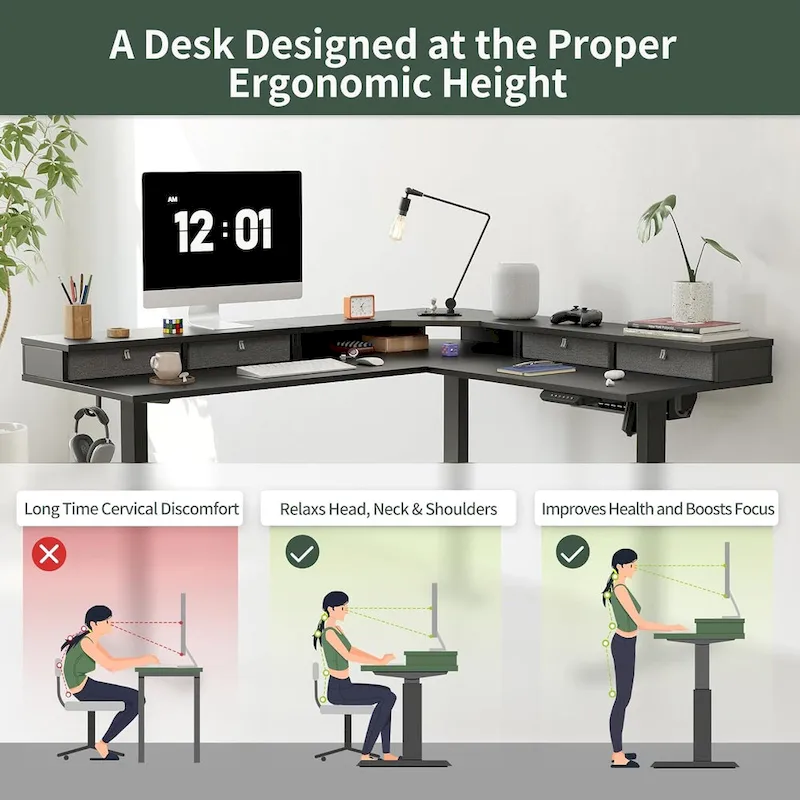 FEZIBO/Home Office Furniture/Wood/Desks