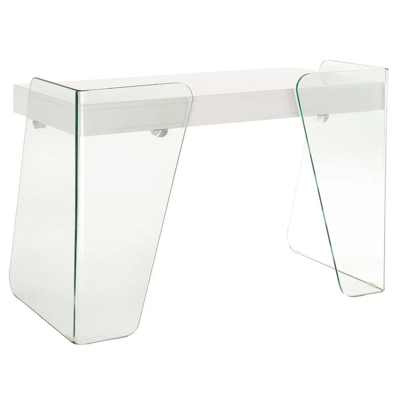 ARCHIE office desk with clear glass.