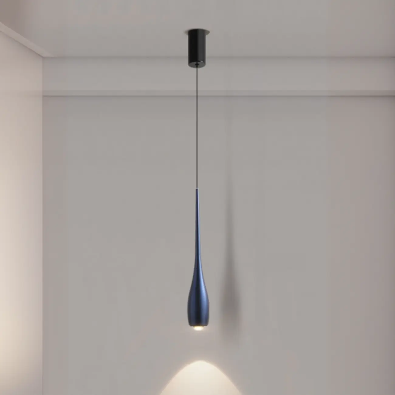Modern Dimming Streamlined Metal Acrylic Pendant Light