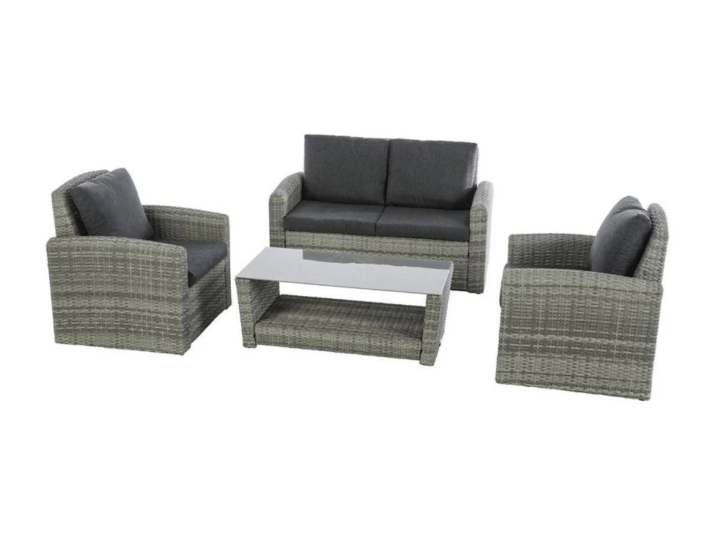 Salon Jardin Resine - Gris (mobiliercosy)