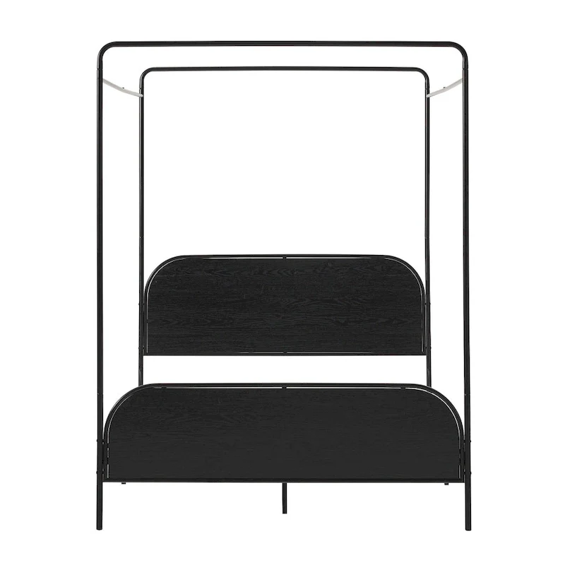 Middlebrook Designs Modern Curved Metal Queen Canopy Bed