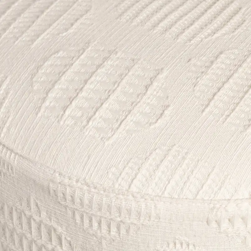 Calliope Cream Round Stool