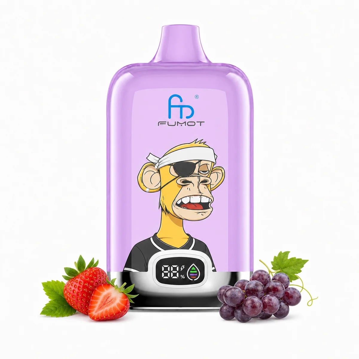 Fumot Digital Box 12000 Strawberry Grape – Einweg-Vape, Produktansicht
