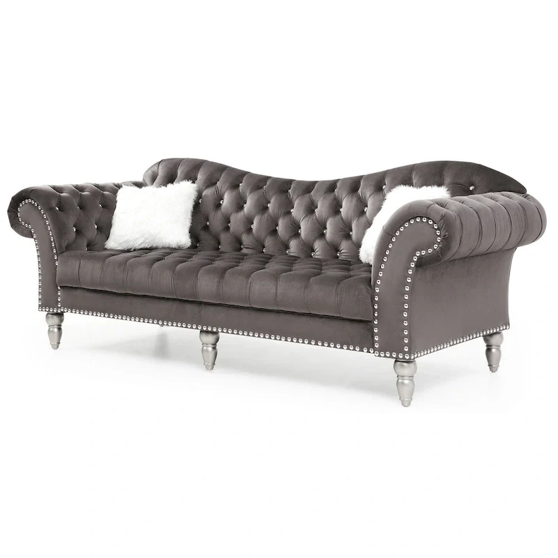 Wilshire Velvet Tufted Sofa
