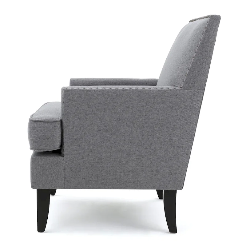 Tilla Studded Fabric Club Chair by Christopher Knight Home