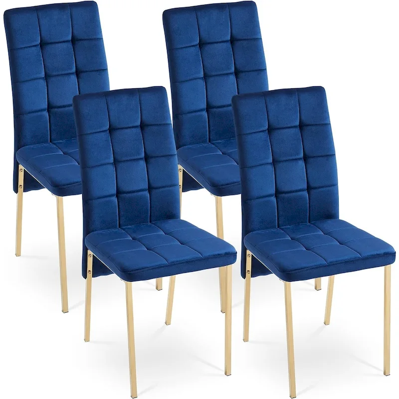 Howtai Upholstered Velvet Dining Chair High Back