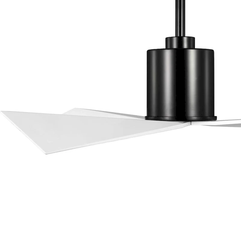 Paso Collection 60-in Three-Blade Black Luxe Industrial Ceiling Fan with 3 Speed Remote Control - 60 in x 60 in x 15.5 in