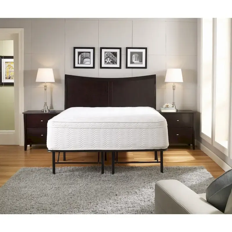 Sleep Sync 18-inch King Premium Platform Mattress Bed Frame