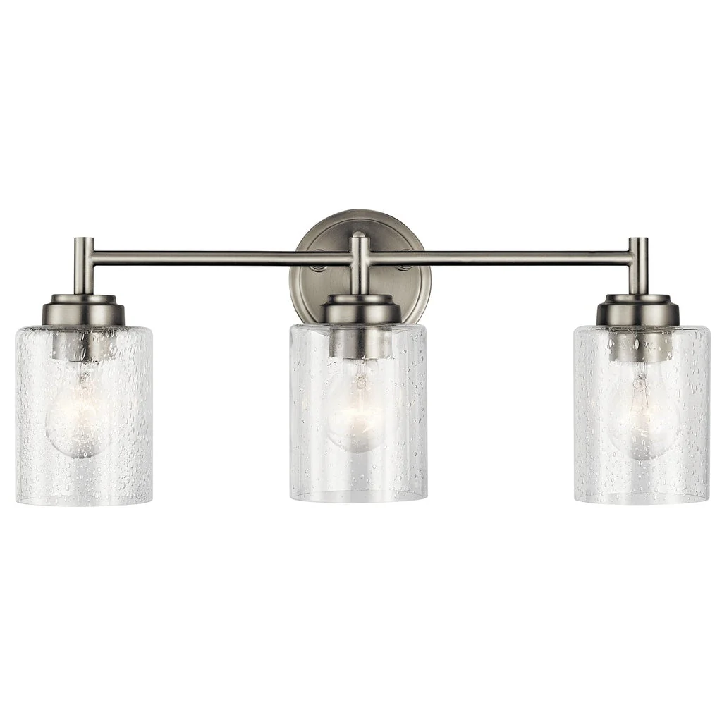 Kichler Lighting Winslow 3-light Brushed Nickel Bath Vanity Light