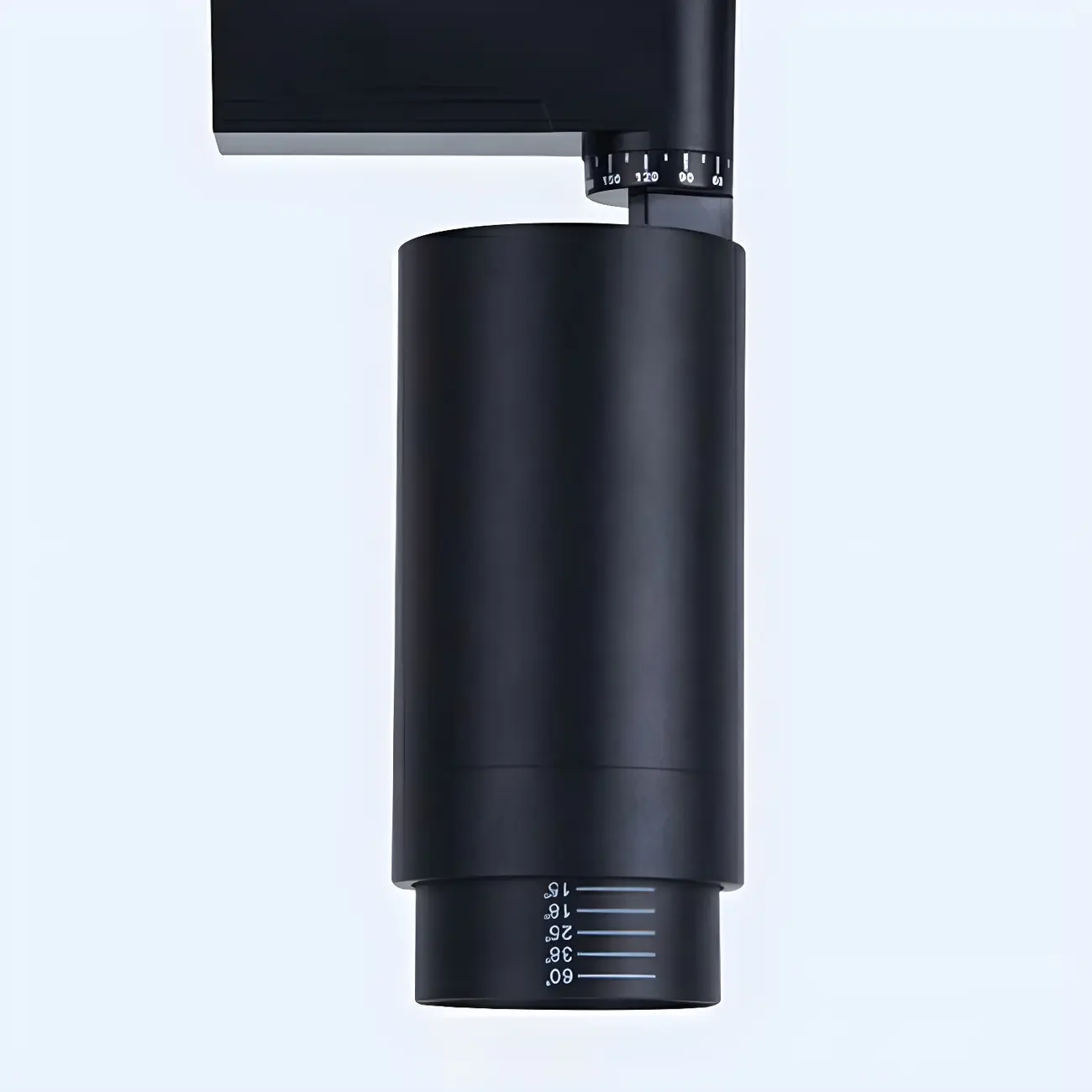 Simple 3-Light Cylinder Metal Black LED Track Light