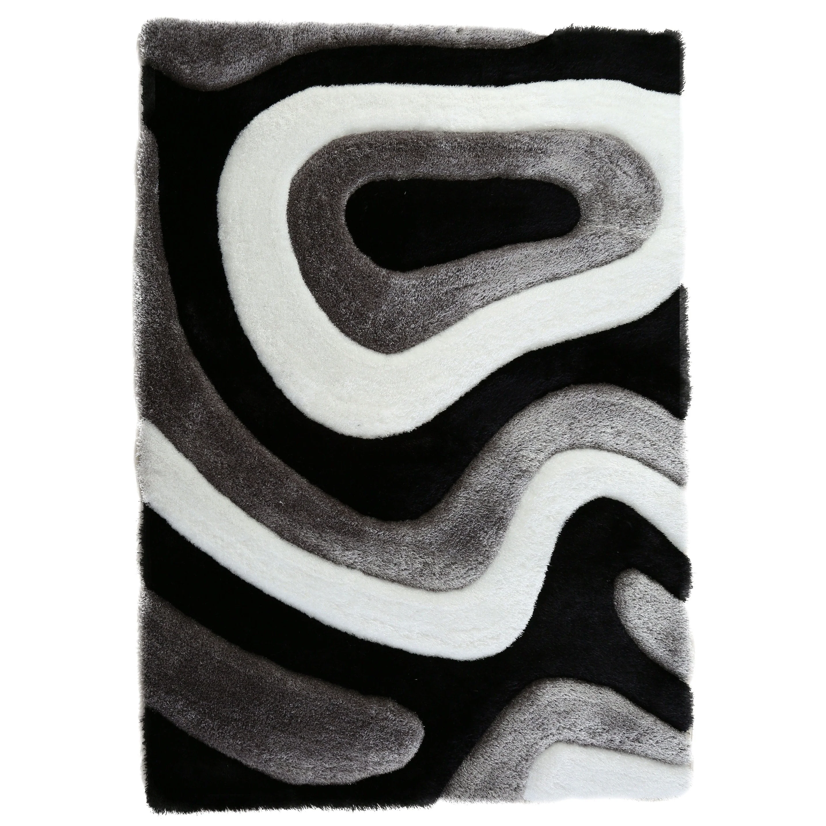 Mateos Shag Abstract Designed Area Rug