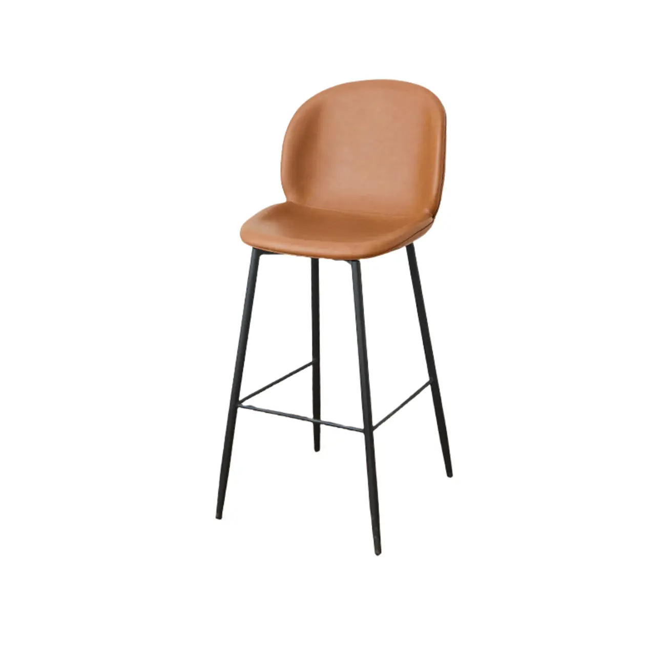 Mid-century Modern Bucket Upholstered Bar Stools