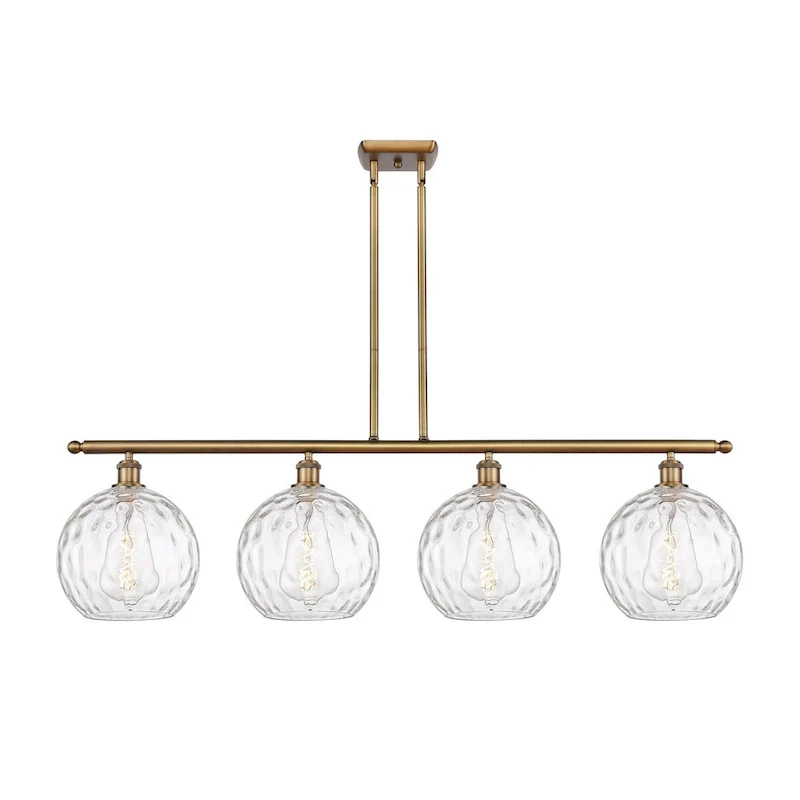 Innovations Lighting Athens Water Glass - 4 Light 48  Island Light