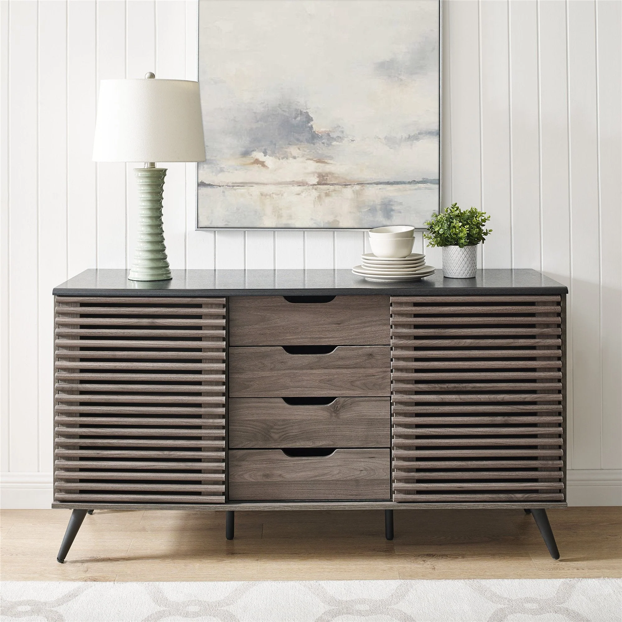 Havana Sliding Door Drawer Sideboard / TV Stand