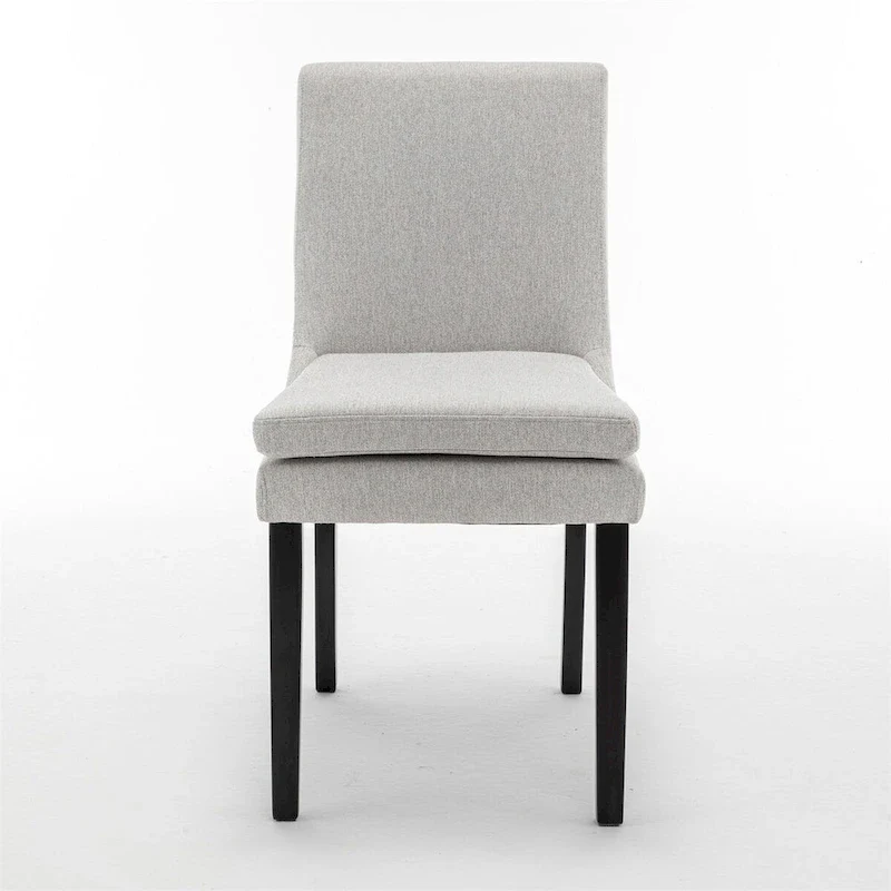 Modern Dining Chairs with Solid Wood Legs (Set of 2)