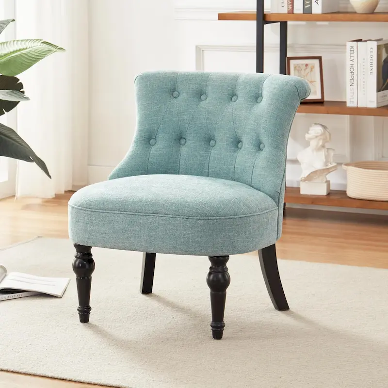 Living Room Armless Accent Comfy Chair