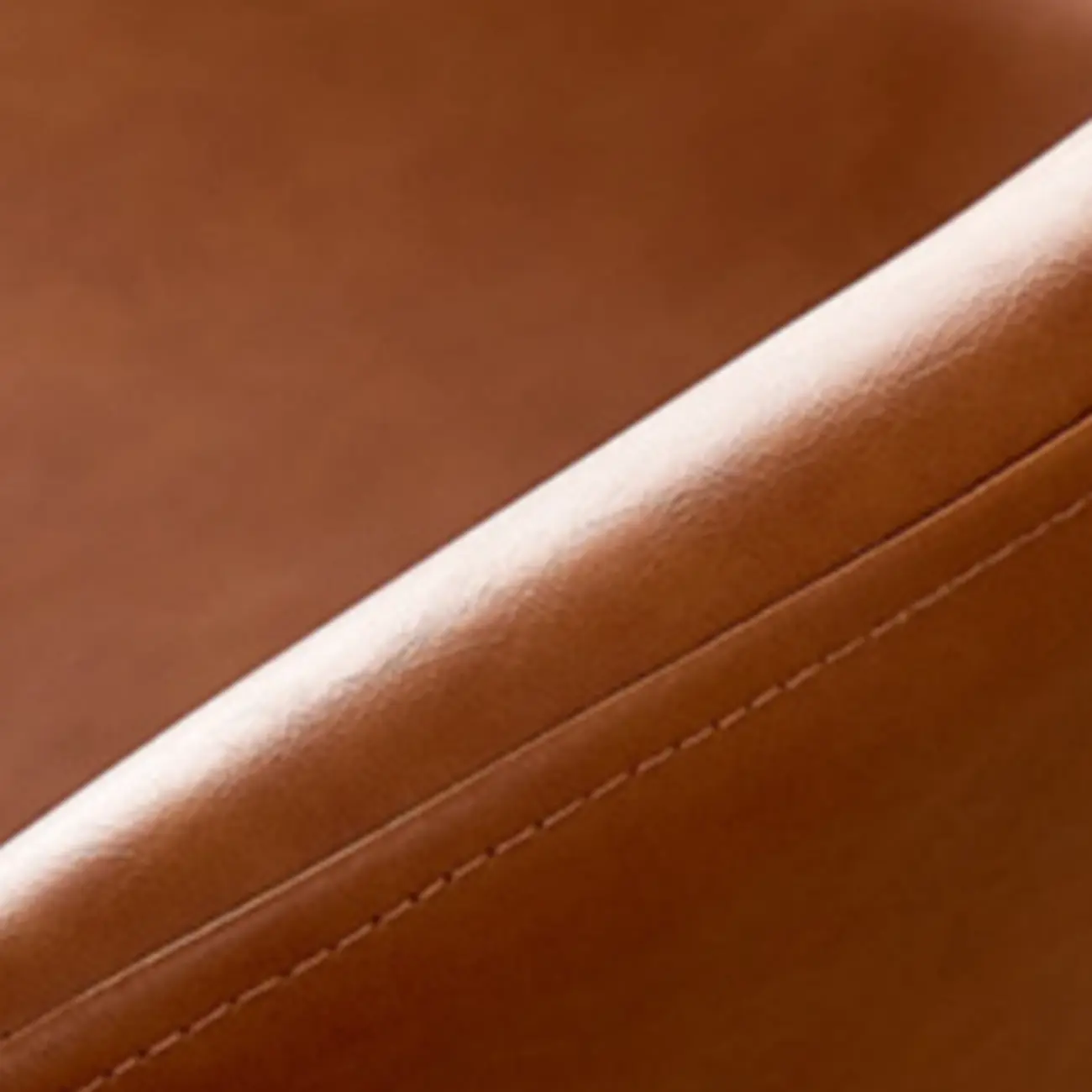 Mid-Century Modern Leather Bucket Bar Stools with Low Back