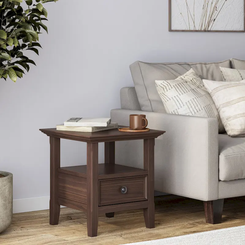 WYNDENHALL Halifax Solid Wood 19-inch Square End Table - 19 inch wide