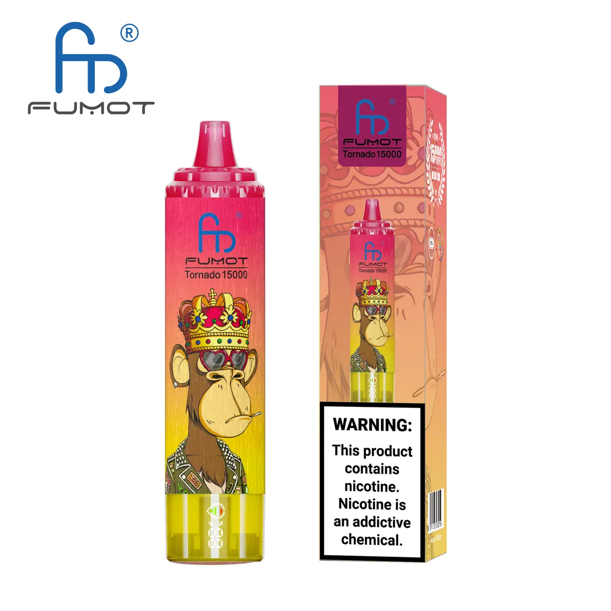 Fumot Tornado 15000 Peach Ice – Einweg-Vape mit Einzelverpackung