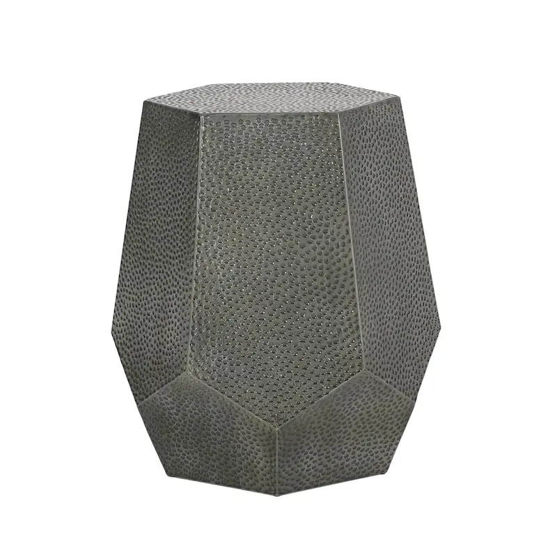 Pamsha Hammered Iron Geometric Side Table by Christopher Knight Home
