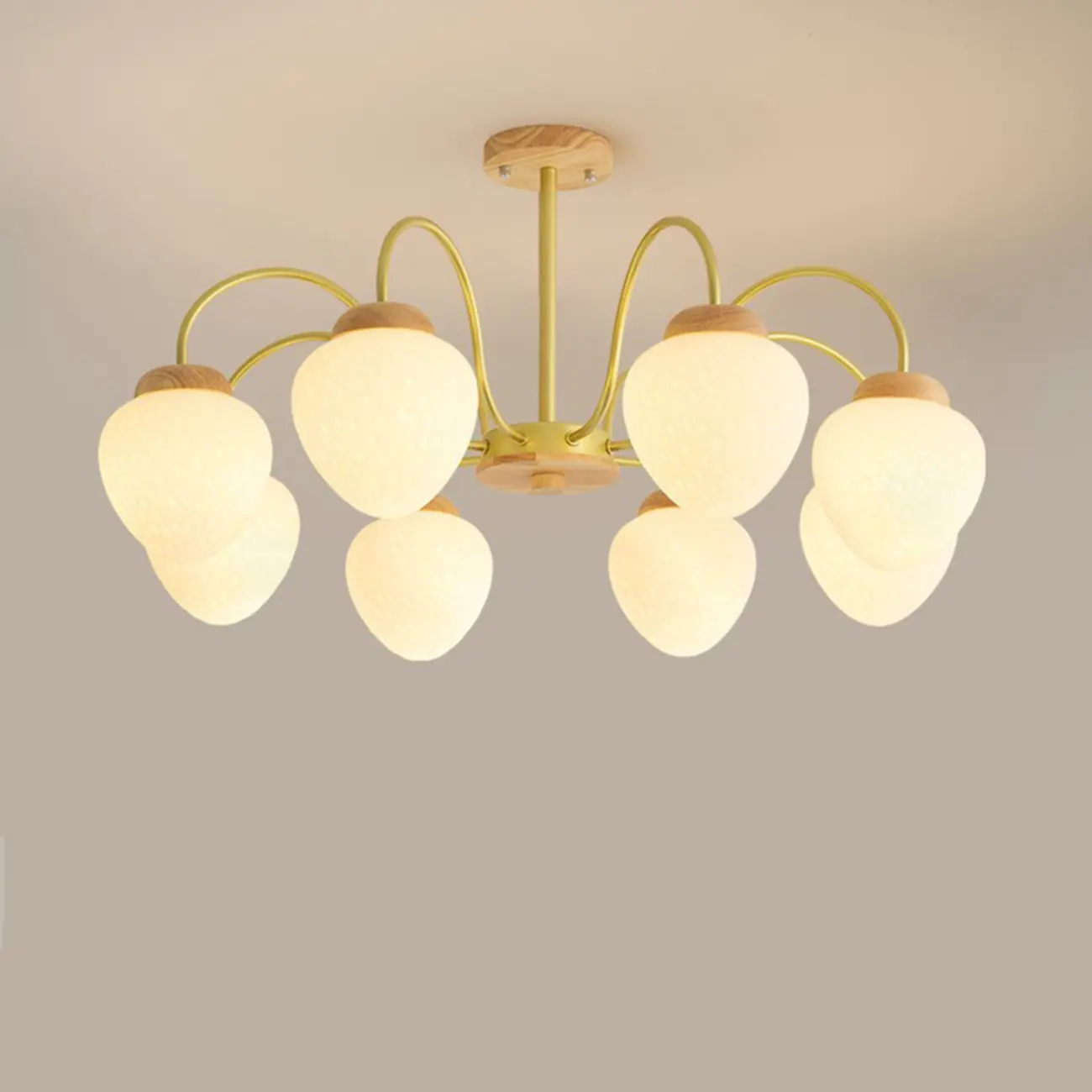 3/5/8-Light Modern Globe Ceiling Chandelier with Glass Shades