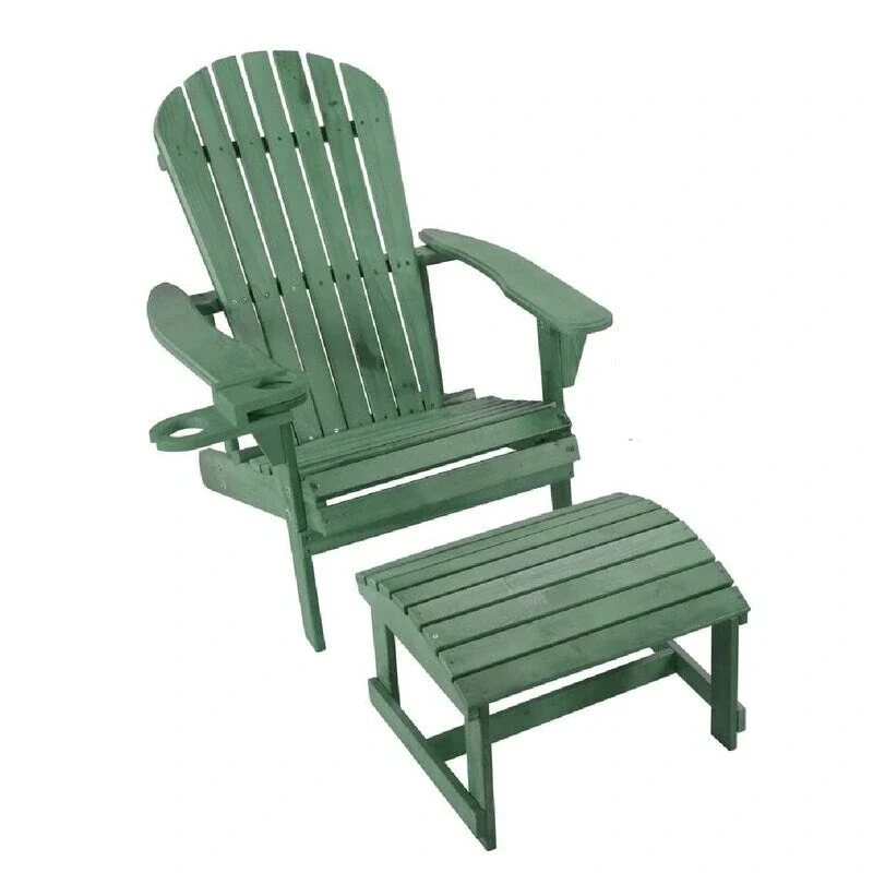 Earth Collection Adirondack Chair and Ottoman Set