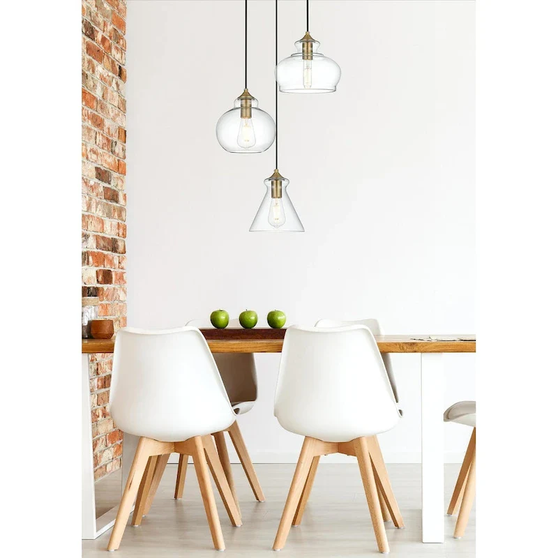 Elegant Lighting Destry 3 Light 19  Wide Multi Light Pendant with