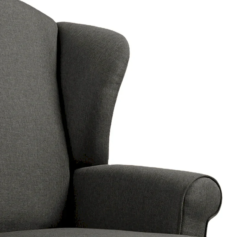 Mid-Century Modern Upholstered Wingback Accent Chair