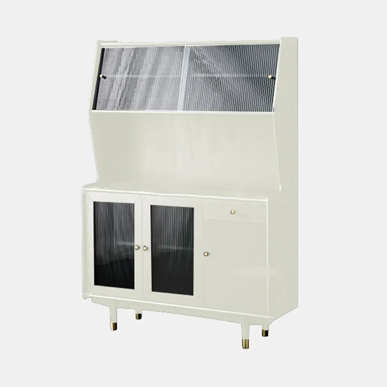 Modern Espresso Wood Versatile Kitchen Cabinet