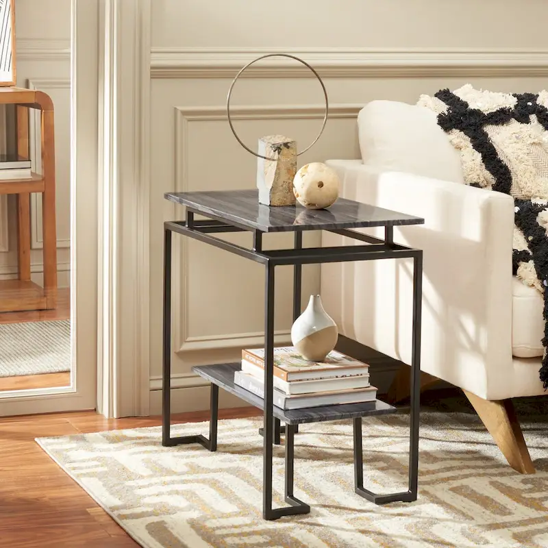 SAFAVIEH Malvina Single Shelf Rectangle Accent Table - 24 L x 14 D x 24 H - 24Wx14Dx24H