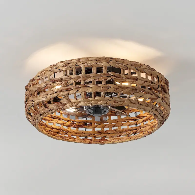 Ceiling Fan, Remote-Controlled Bohemian, By JONATHAN Y - 8.5 H x 20.25 L x 20.25 W