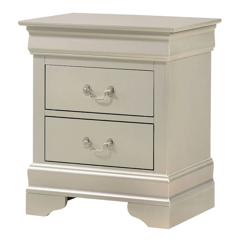 Louis Phillipe Traditional 2-drawer Wood Nightstand