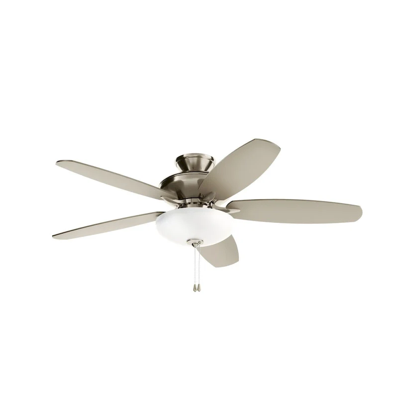 Kichler Renew Select 52 inch LED Ceiling Fan Brushed Stainless Steel with Reversible Blades