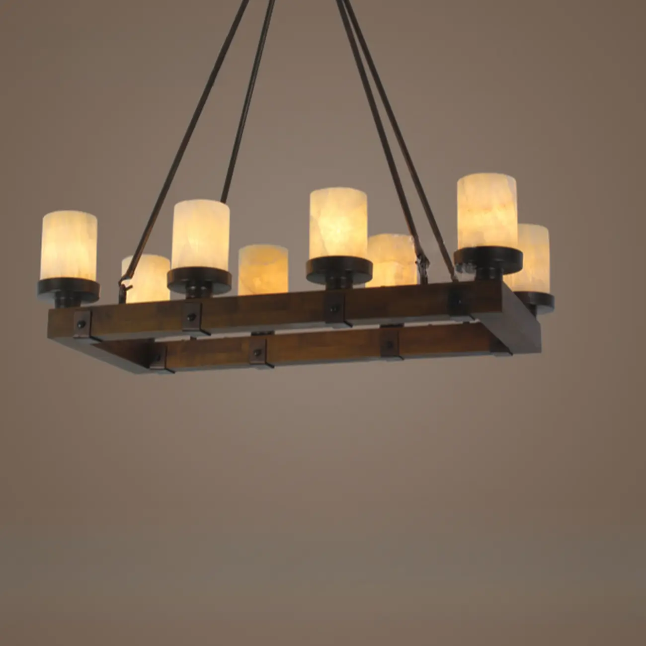 6-Light Industrial Metal Kitchen Island Pendant Lighting
