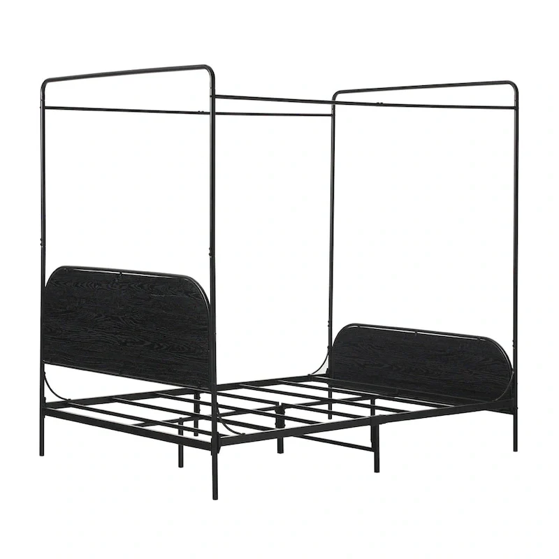 Middlebrook Designs Modern Curved Metal Queen Canopy Bed