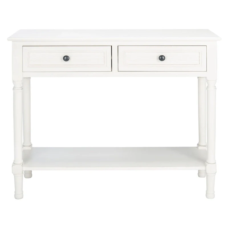 SAFAVIEH Tinnie 2-Drawer Console Table - 36 W x 13 L x 29.5 H - 36Wx13Dx30H