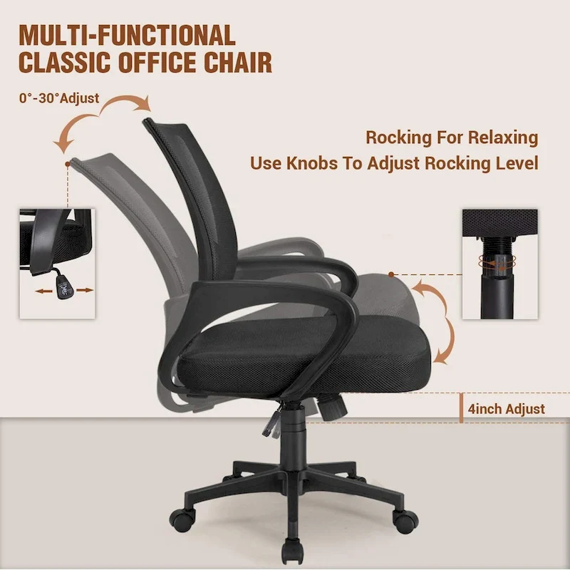 Homall Office Chair Mesh Desk Chair Computer Chair with Armrest