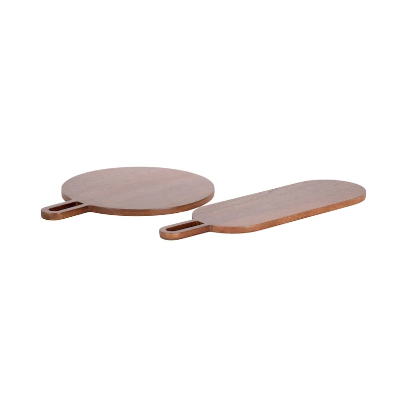 Kate and Laurel Staven 2 Piece Wood Serving Board Set