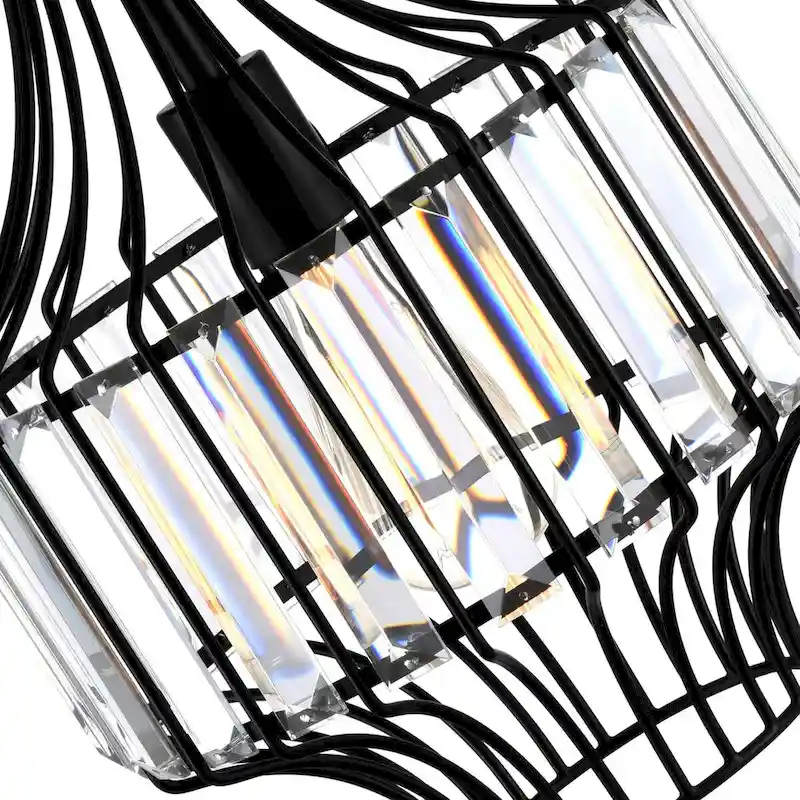 Alethia 1 Light Down Pendant With Black Finish